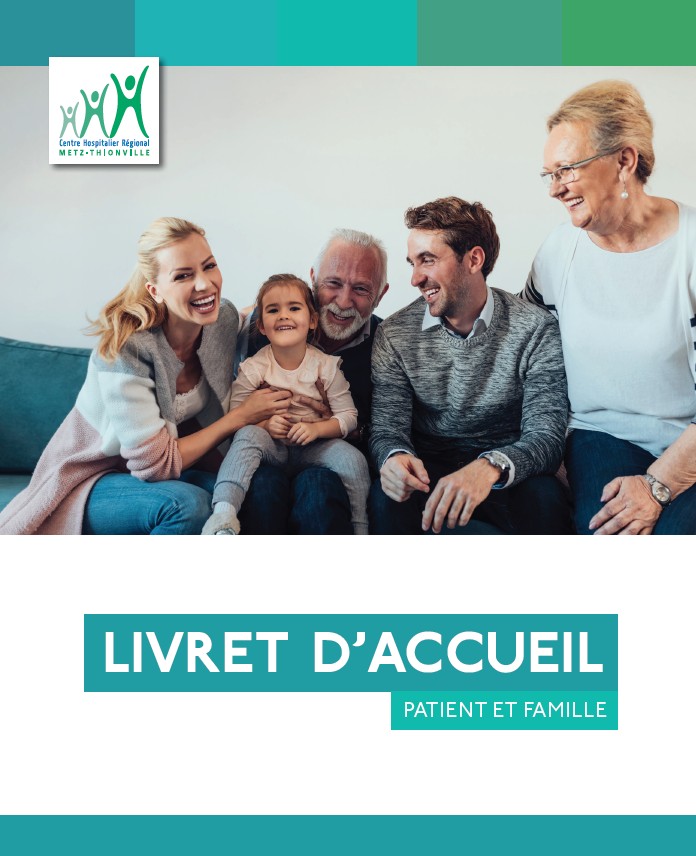 Couverture du livret d'accueil Patient et famille