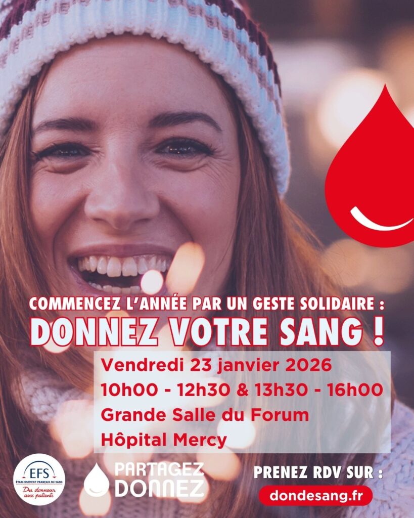 Collecte de sang, hôpital Mercy, 23 janvier 2026