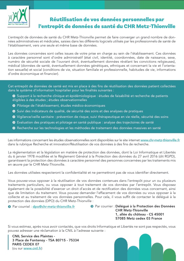 EDS - Réutilisation des données de santé