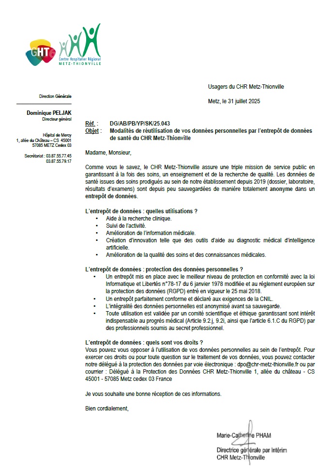 EDS - Modalités de réutilisation des données
