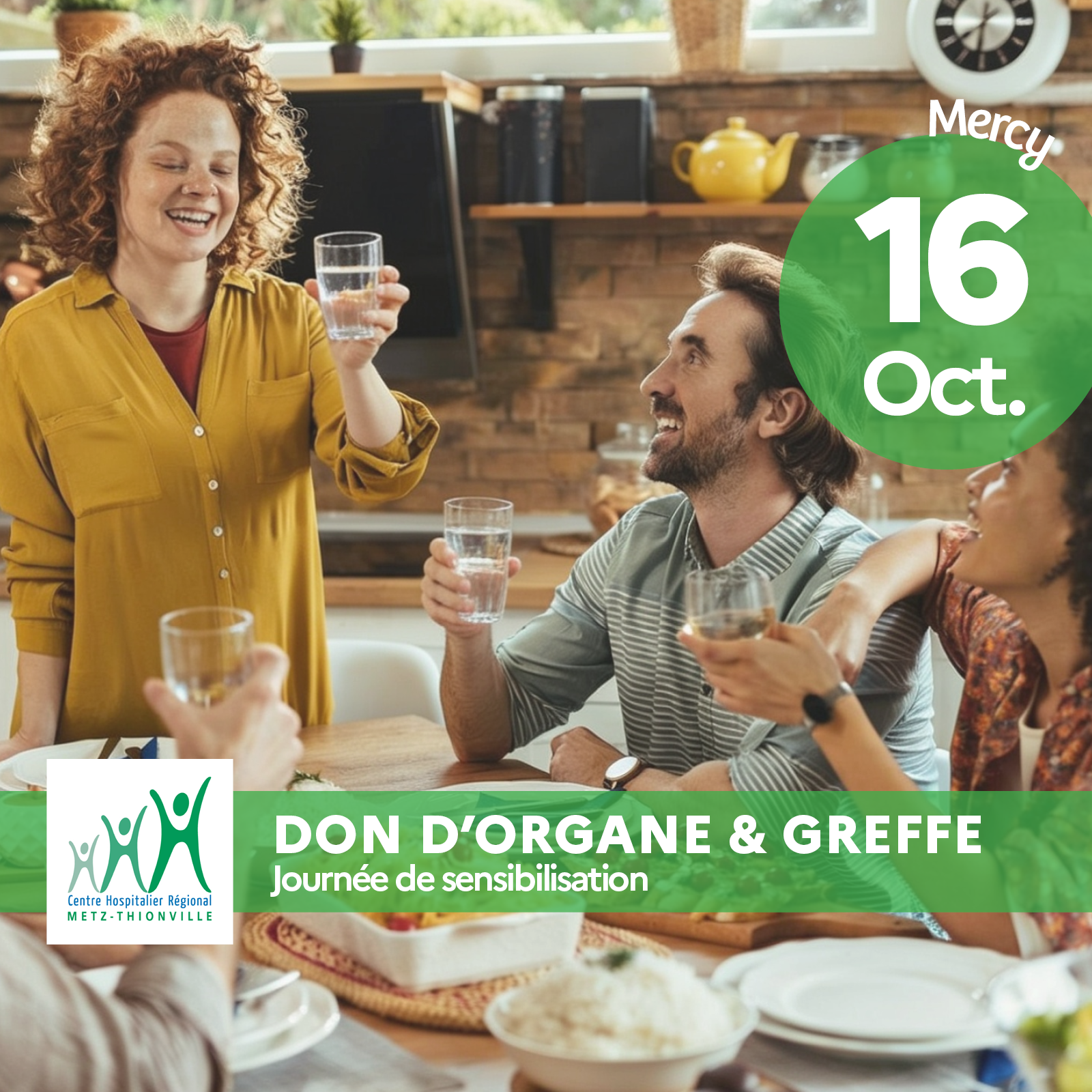 Don d&rsquo;organes et de tissus / venez en parlez avec nous ! Vendredi 16 octobre – Hôpital Mercy