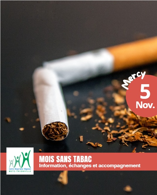 Mois sans tabac : le CHR vous accompagne dans votre démarche d’arrêt du tabac